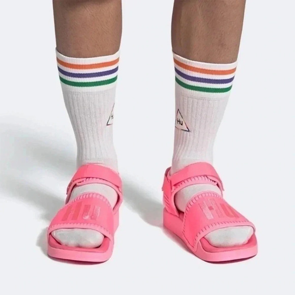 ?ADIDAS Pharrell x Adilette 2.0 RARE Sandal \'Hyper Pop\' Pink Size 9 main image 14